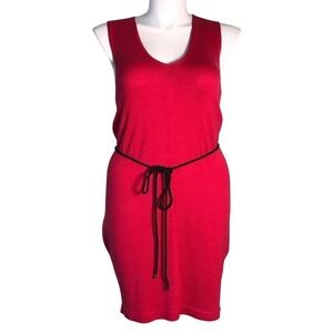 RACHEL ROY CRANBERRY TANK WRAP SWEATER DRESS